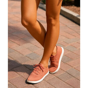 Groundies Rust Knit Barefoot Sneakers Minimalist Grounding Wide Toe Granola Eco